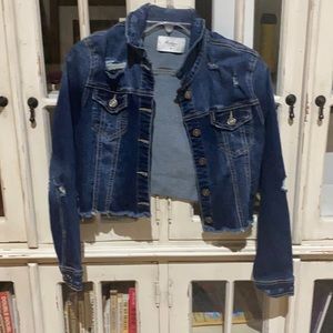NWOT KanCan crop denim jacket